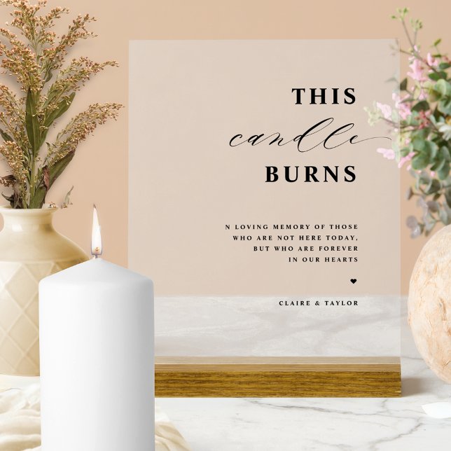 Chic This Candle Burns, In Memory Wedding Frosted (Créateur téléchargé)