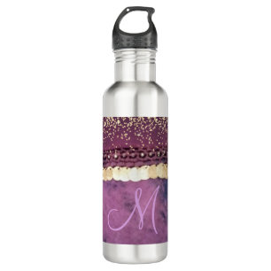 Chic Tie Dye Monogram Gypsy Scarf   710 Ml Water Bottle