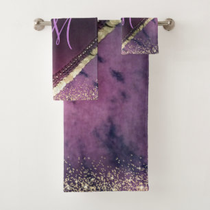 Chic Tie Dye Monogram Gypsy Scarf Bath Towel Set