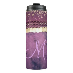 Chic Tie Dye Monogram Gypsy Scarf Thermal Tumbler
