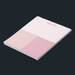 Chic To Do List Making Pink Colorblock Tear Away Notepad<br><div class="desc">Simple aesthetic note pad in modern colour blocks of blush, pastel and pale pink. Streamline tasks by categorizing them based on urgency and importance. Add a name, quote or replace the title with "You Got This", "Notes", "Things To Do" as a reminder to stay focused on what matters most.</div>