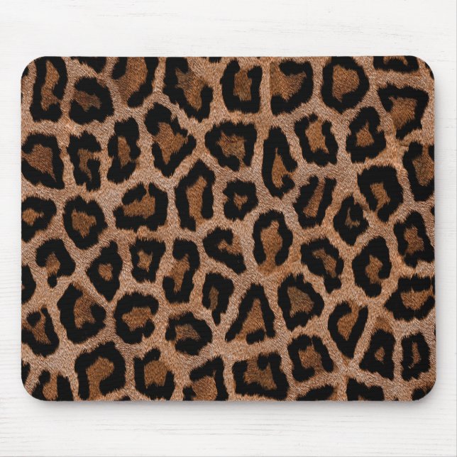 Chic Trendy Leopard Pattern Mouse Pad (Front)