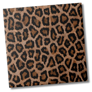 Chic Trendy Leopard Pattern Tile