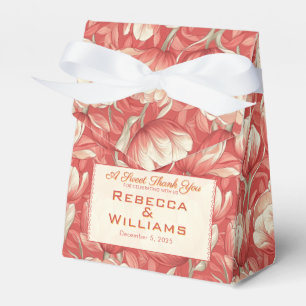 Chic Tulip Fantasy City Wedding Favor Box