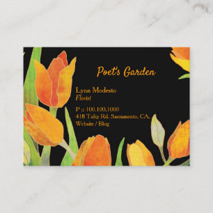 Chic Tulips Florist Business Card