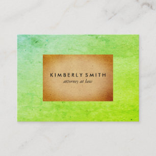Chic Two Tone Colour Blocks Business Card