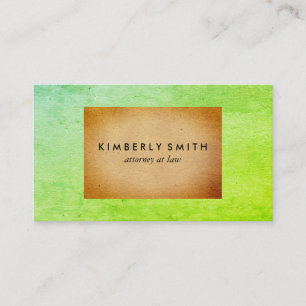 Chic Two Tone Colour Blocks Business Card