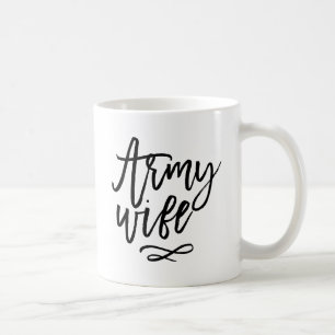 Chic Typography - Army Wife Coffee Mug