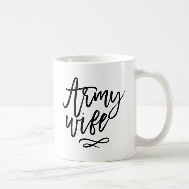 Chic Typography - Army Wife Coffee Mug (Right)