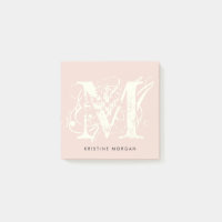 Chic typography monogram name