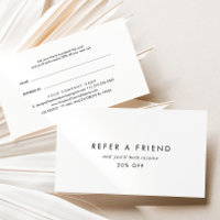 Chic Typography Refer a Friend