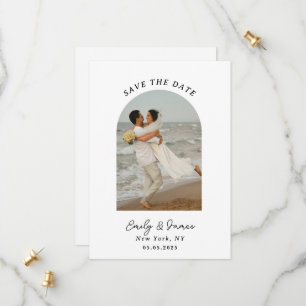Chic unique Modern Elegant minimalist  Save The Date