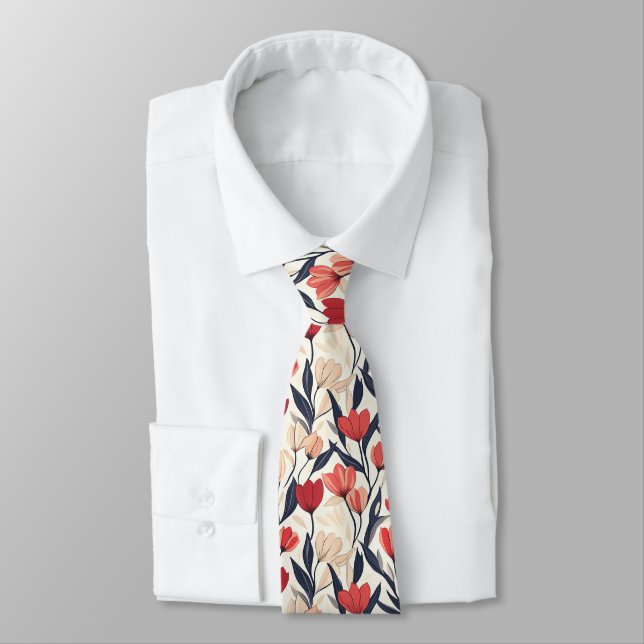 Chic Valentine Gifts For Dad Tulip Tie (Tied)
