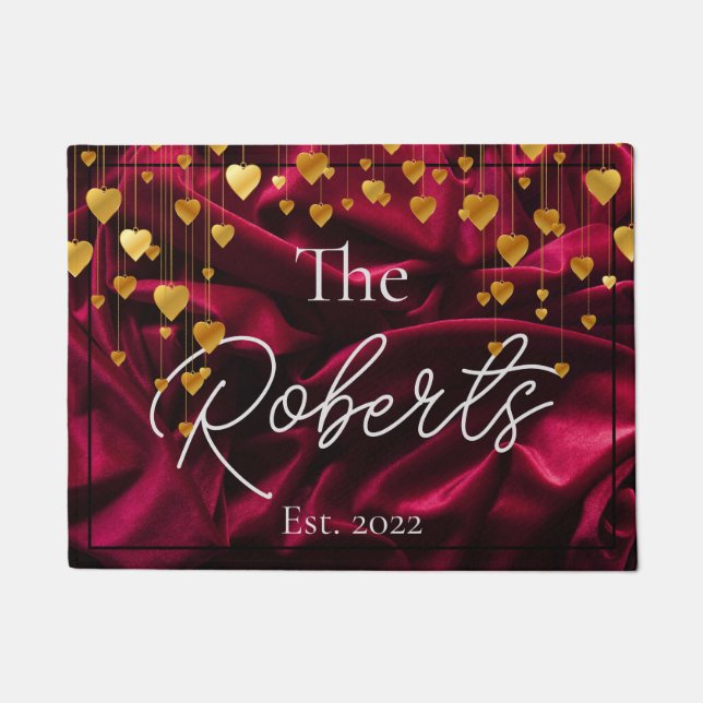 Chic Velvet Gold Housewarming | New Home | Welcome Doormat (Front)