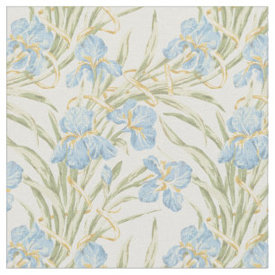 Chic Vintage Blue Iris Fabric