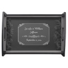 Chic Vintage Chalkboard Look Custom Serving Tray