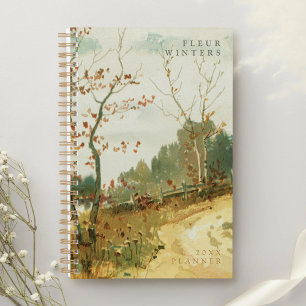 Chic Vintage Landscape Art History Stylish Planner