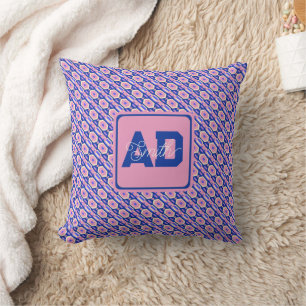 Chic Vintage Personalized Pillow For Newlywed