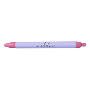 Chic Vodka Purple Calligraphy name  Black Ink Pen