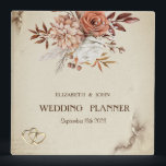 Chic Watercolor Autumn Flowers Wedding  Binder<br><div class="desc">Watercolor Autumn Flowers</div>