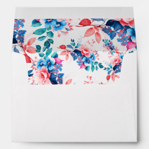 Chic Watercolor Floral Birthday / Shower / Wedding Envelope