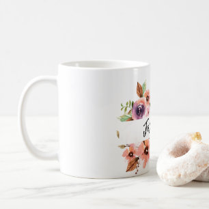Chic Watercolor  floral mug