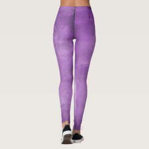 Chic Watercolor Lavender Purple Leggings for Women