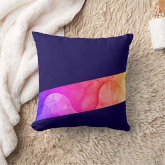 Chic Waves: Colourful Decorative Pillow