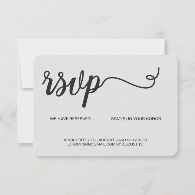 Chic We have Reserved seats for you Template (Front)