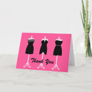 Chic Wedding Bridesmaid's Thank You Card