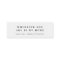 Chic Wedding Favour Minimalist Mini Bookmark Card