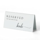 Chic Wedding Reserved Family of the Bride