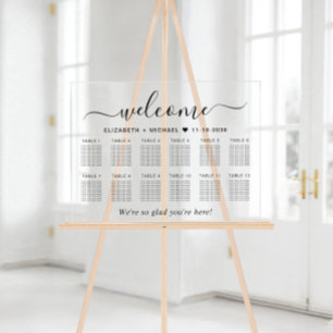 Chic Welcome 12 Table Mariage Siège