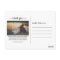 Chic White Calligraphy Photo Wedding Thank You