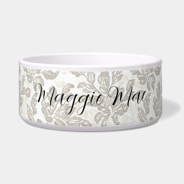 Chic White Cream Floral (Front)