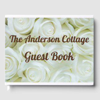 Chic White Roses | Vacation Rental | Beach House Guest Book