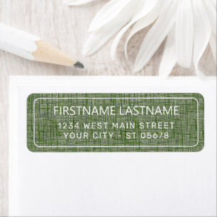 Chic White Simple Styled Typography Script Label