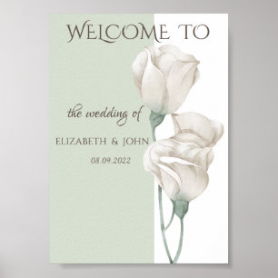 Chic Wildflower Wedding  Poster