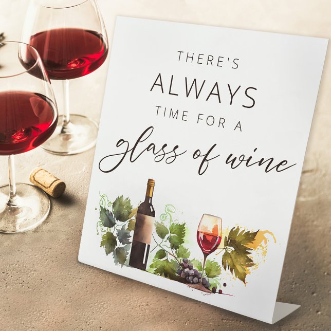 Chic Wine Tasting Watercolor Country Sign (Creator Uploaded)