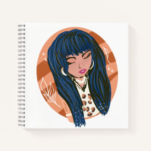 Chic Woman Beauty Fashionista Blogger    Sketch Notebook