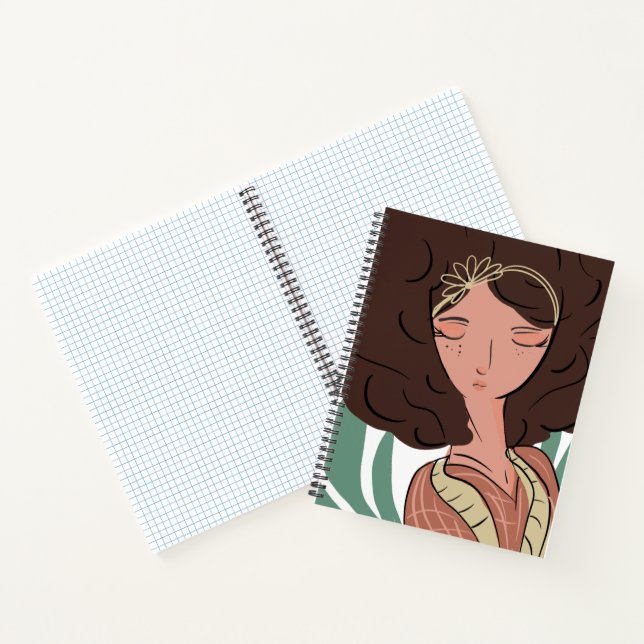 Chic Woman Plant Lover Blogger     Notebook (Inside)