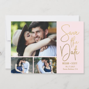 Chic Writing EDITABLE COLOR Save The Date Card