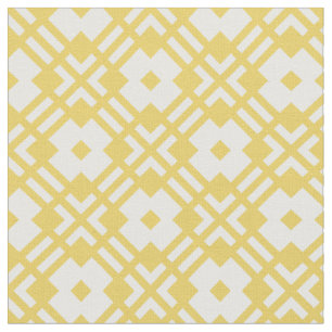Chic yellow abstract geometric pattern fabric
