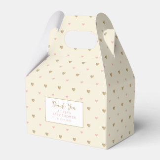 Chic Yellow Baby Shower Favor Box
