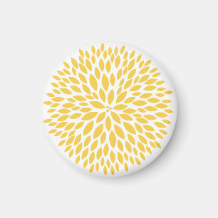 Chic Yellow Flower Magnet