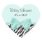Chic Zebra Mint Ribbon Girly Baby Shower