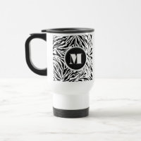 Chic Zebra Print Monogram