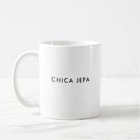 Chica Jefa | Patron de fille | Mug de café espagno