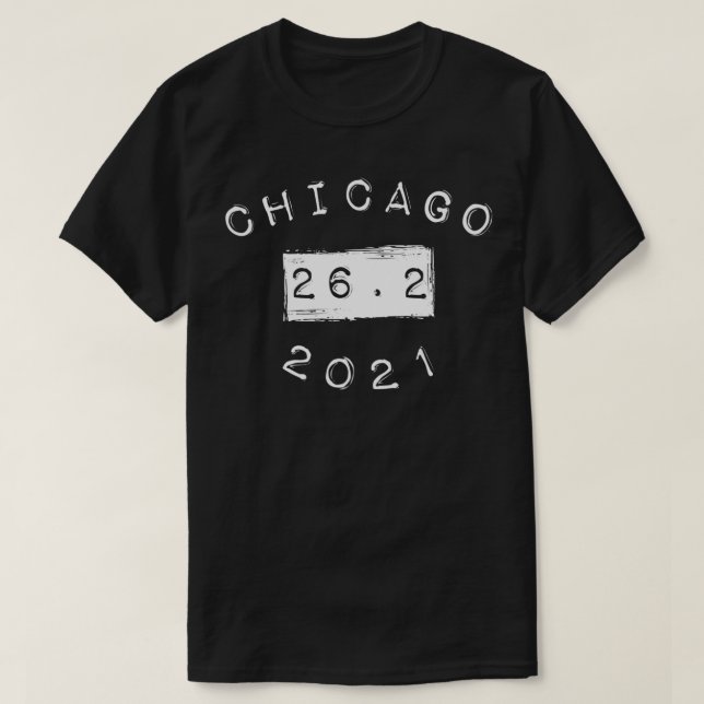 Chicago 2021 Marathon 26 T-Shirt (Design Front)