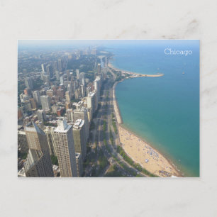 Chicago 360 view postcard